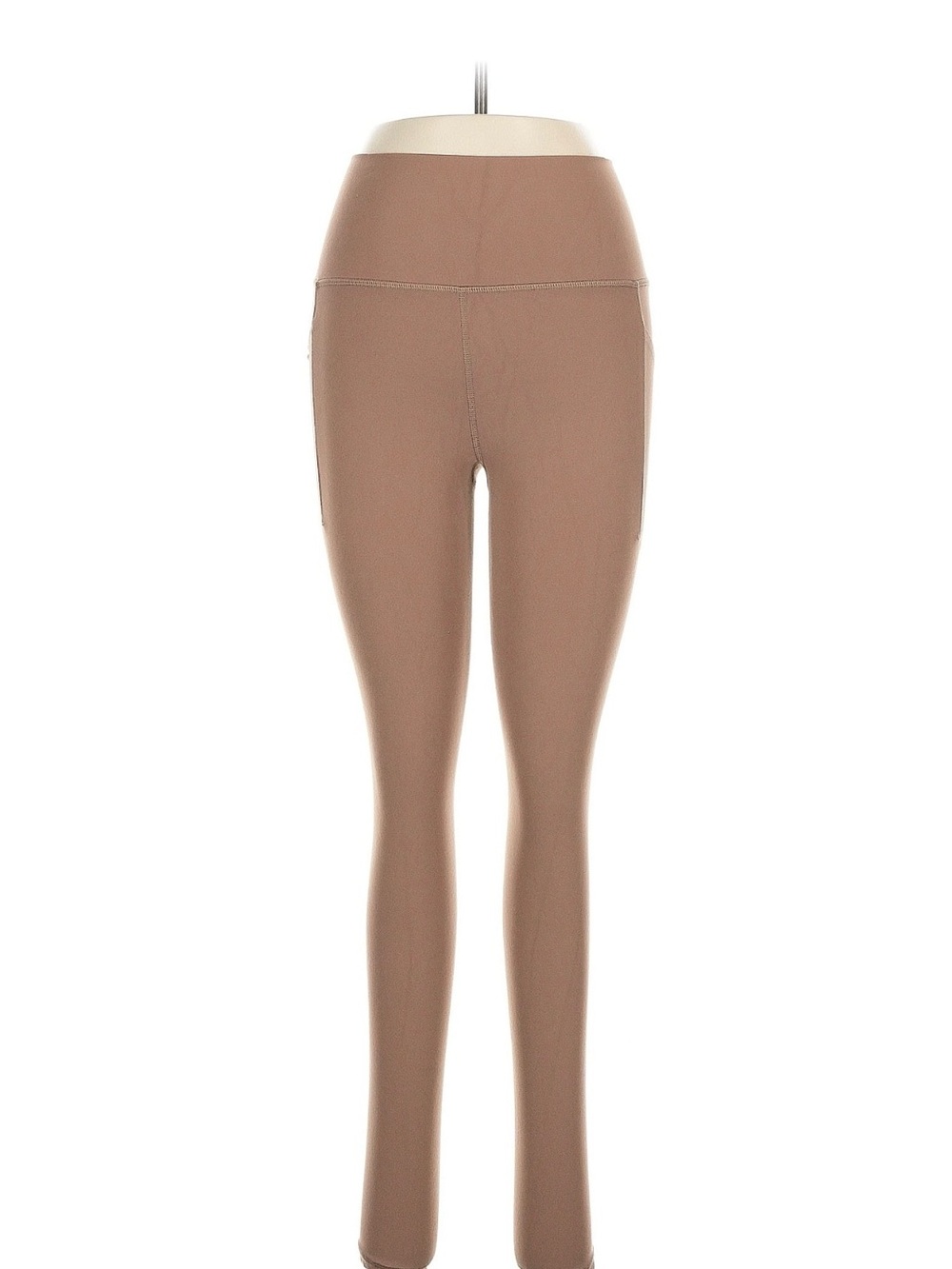 Athleta 7/8 Salutation Stash Pocket Leggings - Taupe